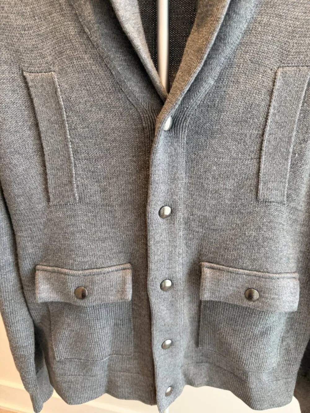 Banana Republic Shawl Collar Cardigan Sweater Grey (Medium)